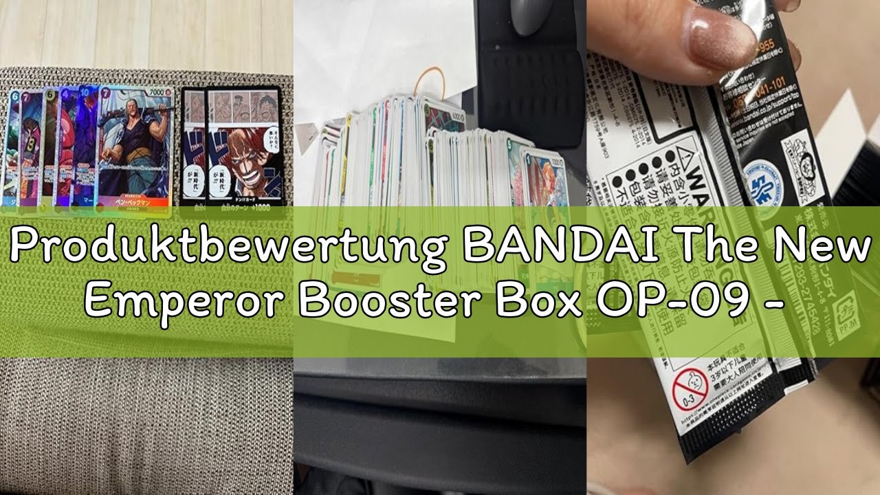Produktbewertung BANDAI The New Emperor Booster Box OP-09 - One Piece Card Game - JP