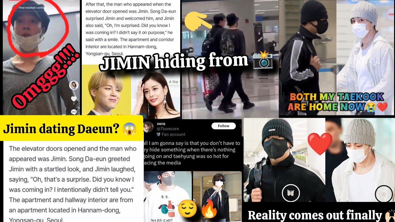 taekook returned to korea😍jimin dating a girl since 8 years😱What's happening actually (explanation)👀