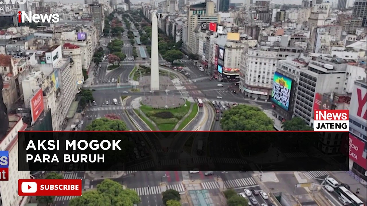 Aksi Mogok Para Buruh Lumpuhkan Aregntina, Ini yang Mereka Tuntut