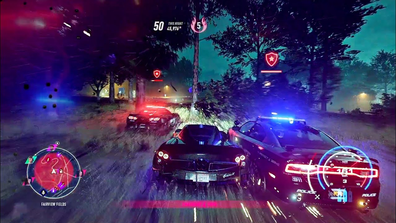HEAT Level 5 Cops didn't spare me  !!! Need For Speed HEAT Pagani Huayra BC Hot Pursuit