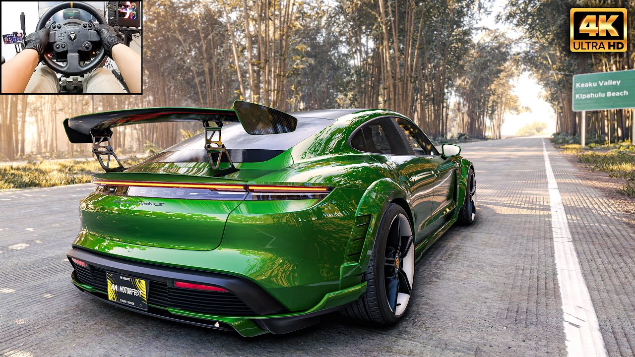 Porsche Taycan Turbo S - The Crew Motorfest | Thrustmaster TX - Gameplay Steeringwheel