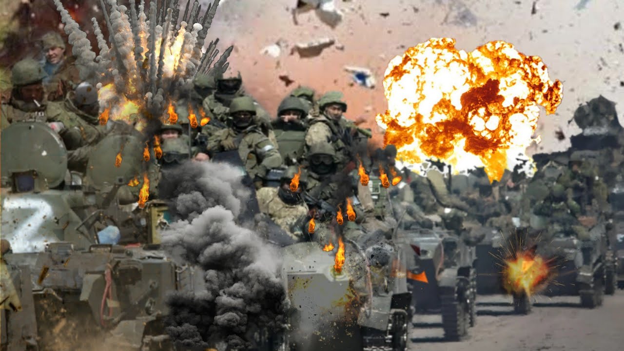 Две минуты назад украинская баллистическая ракета поразила колонну российских танкистов в Бахмуте.