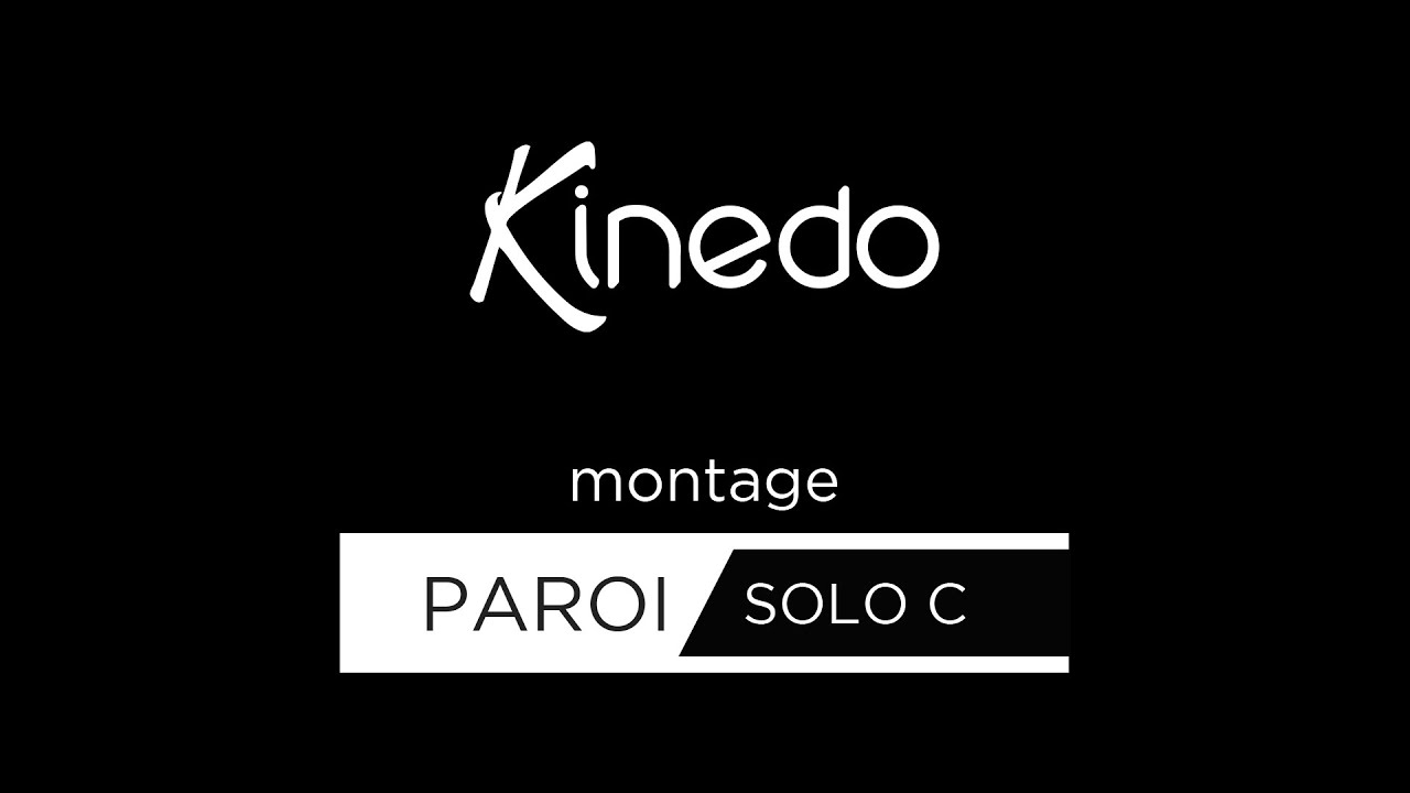 Montage paroi Solo C - configuration en angle