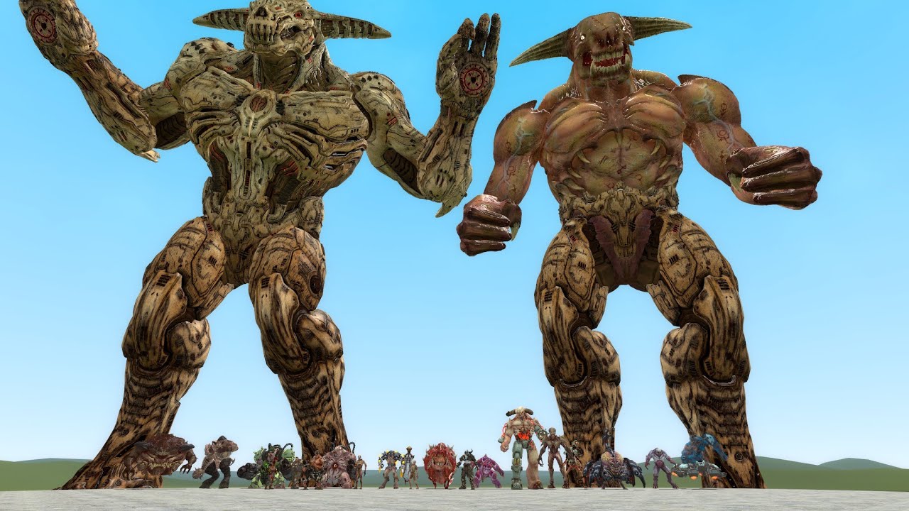 BRAND NEW DOOM GMOD NPC'S - GMOD-FIGHTS