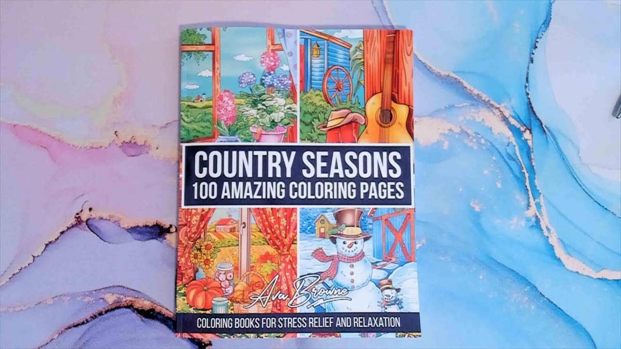 Flip Trough country seasons 100 amazing coloring pages - Ava Browne
