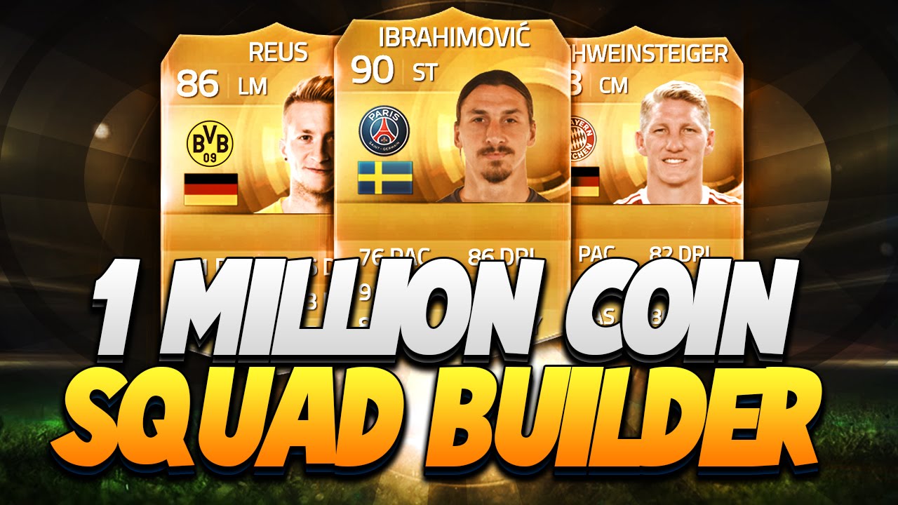 FIFA 15 Ultimate Team 1 Million Coin 4 League Hybrid Squad Builder BPL Ligue 1 Liga BBVA Bundesliga