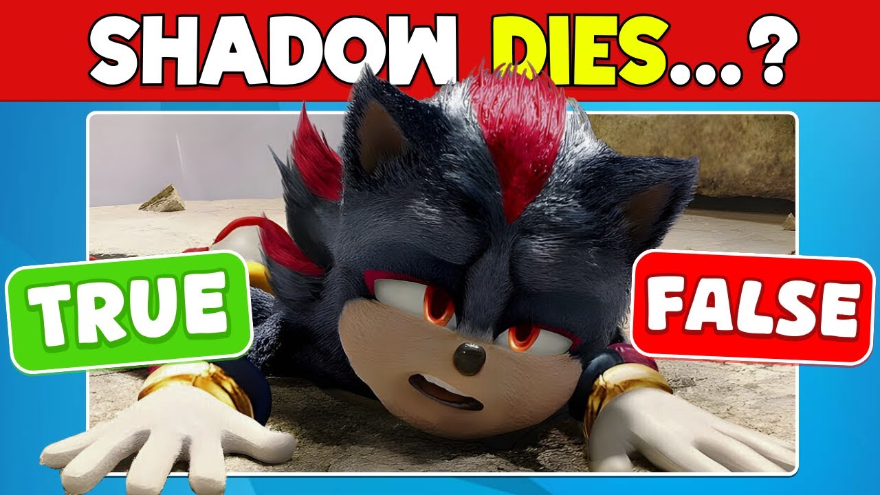 SONIC 3: True or False Quiz? ✔️❌ | Do you really know Sonic 3 the Movie?