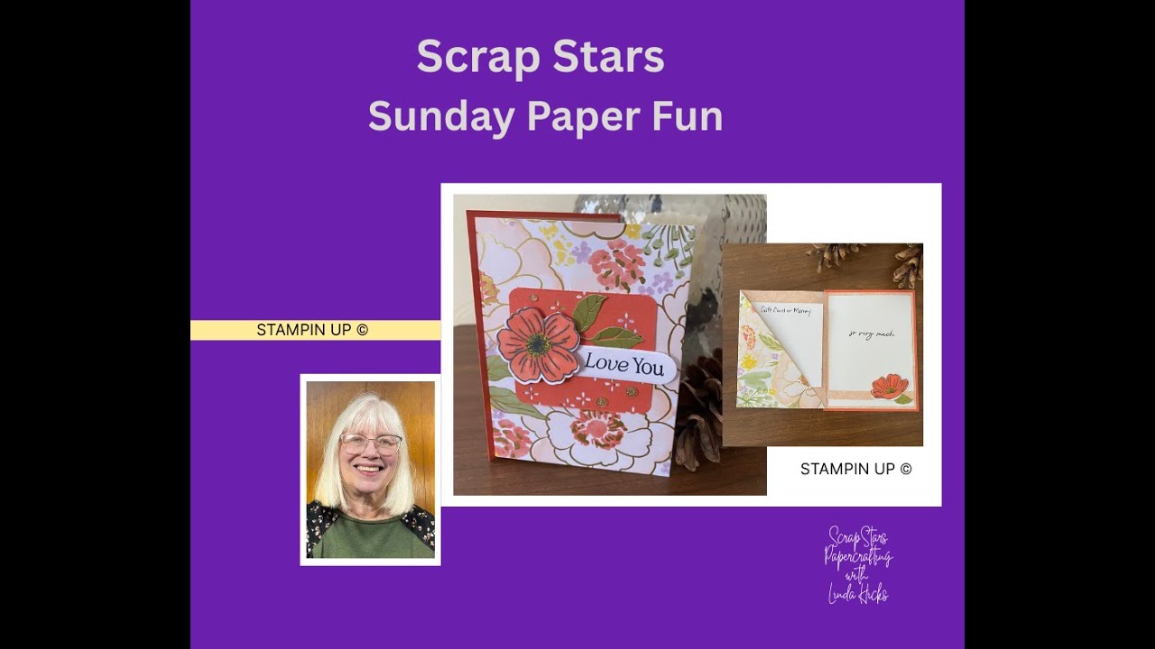 Sunday Paper Fun Fold Card with Pocket for gift card