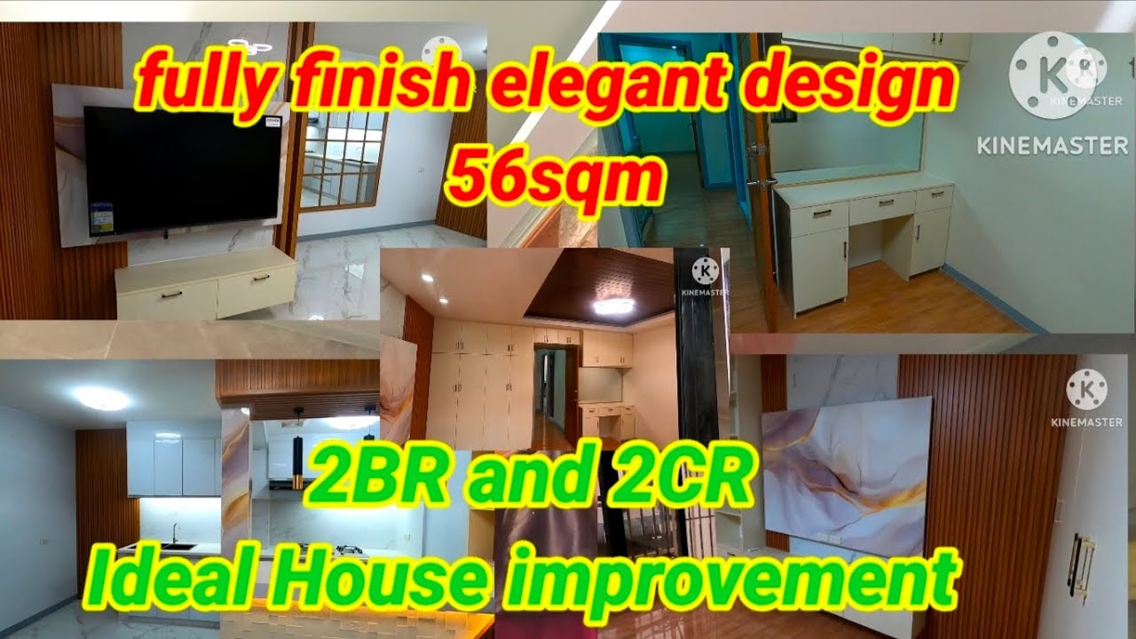 fully finish elegant design (Goldland Cainta) 56sqm.2br and 2cr ideal house improvement