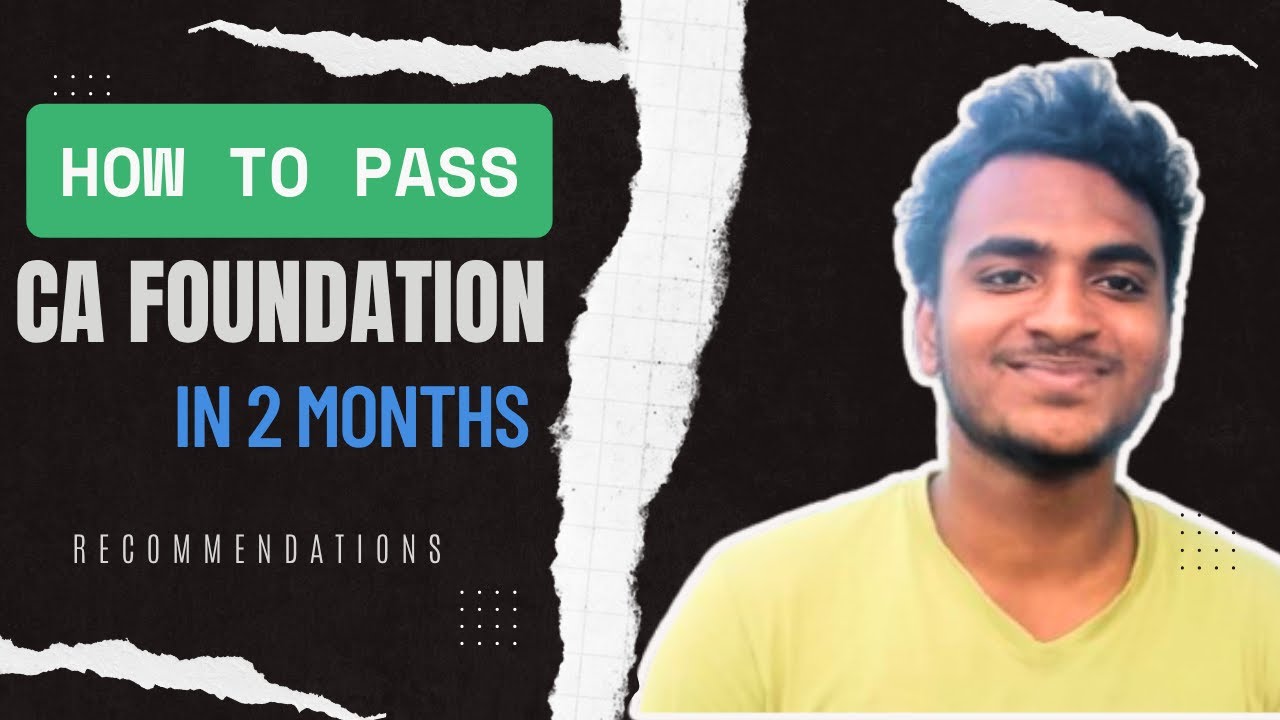 How to pass ca foundation Sept 25 | Tamil