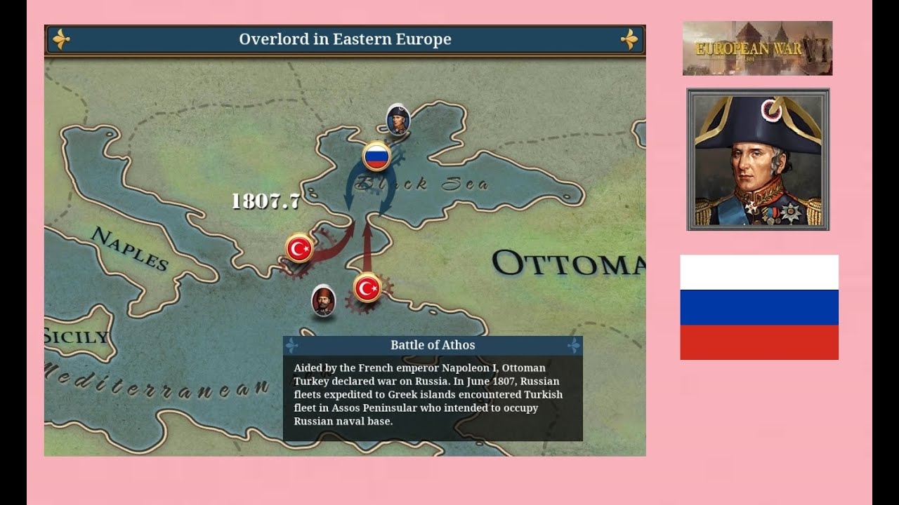 European War 6 1804 Overlord in Eastern Europe (1) Battle of Athos