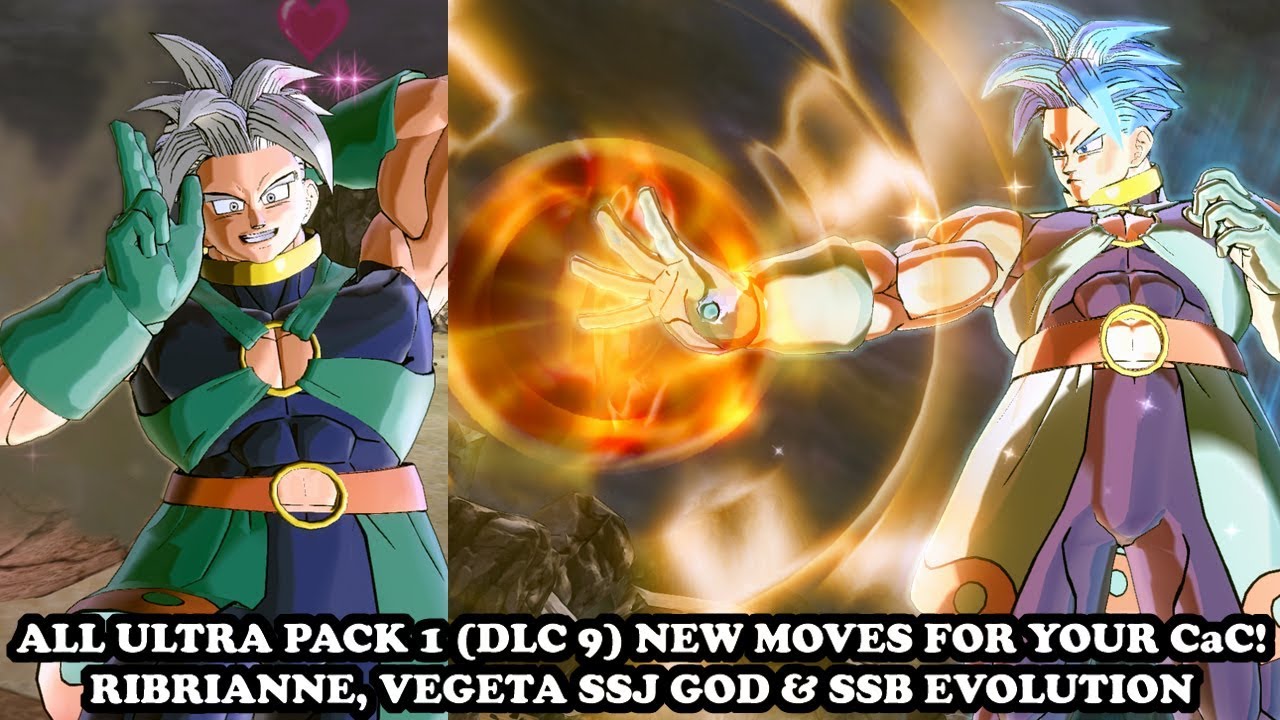 ALL ULTRA PACK 1 (DLC 9) NEW SKILLS FOR CaC! [Ribrianne & Vegeta] Dragon Ball Xenoverse 2