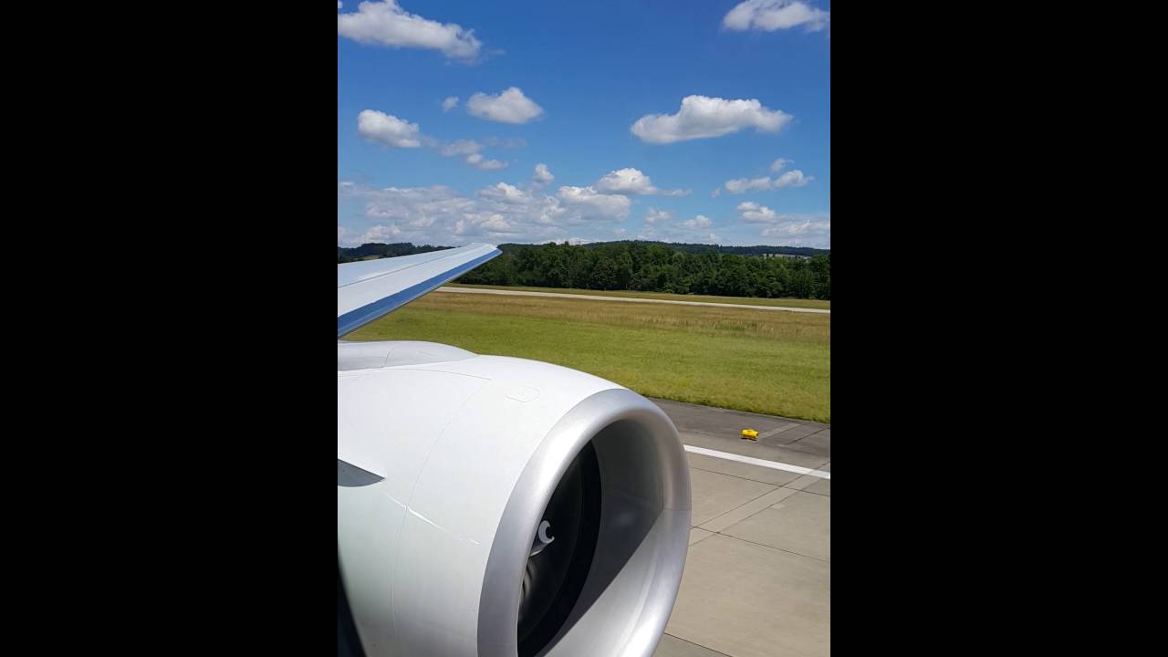 Swiss air Boeing 777-300er takeoff from Zurich airport