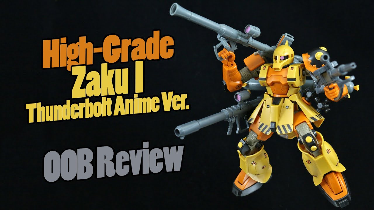 728 - HGTB Zaku I [Gundam Thunderbolt Anime Ver.] (OOB Review)