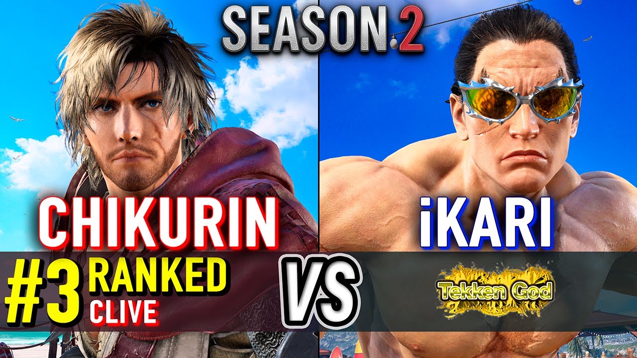T8 🔥 CHIKURIN (#3 Ranked Clive) vs IKARI (Kazuya) 🔥 Tekken 8 High Level Gameplay