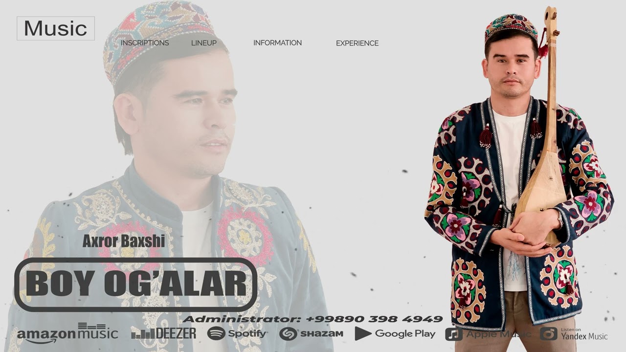Axror Baxshi - Boy og'alar | Ахрор Бахши - Бой оғалар