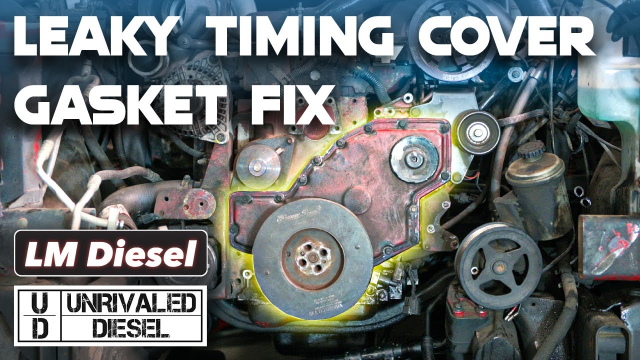 How to FIX a Leaky TIMING COVER GASKET On a 5.9 Cummins! | 4k