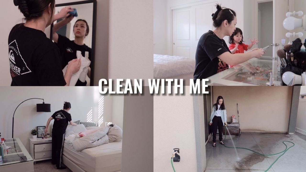 【Clean With Me】57坪大掃除VLOG🧼打掃完超療癒✨一起變成家務女神吧！洛杉磯居家生活日常🏠