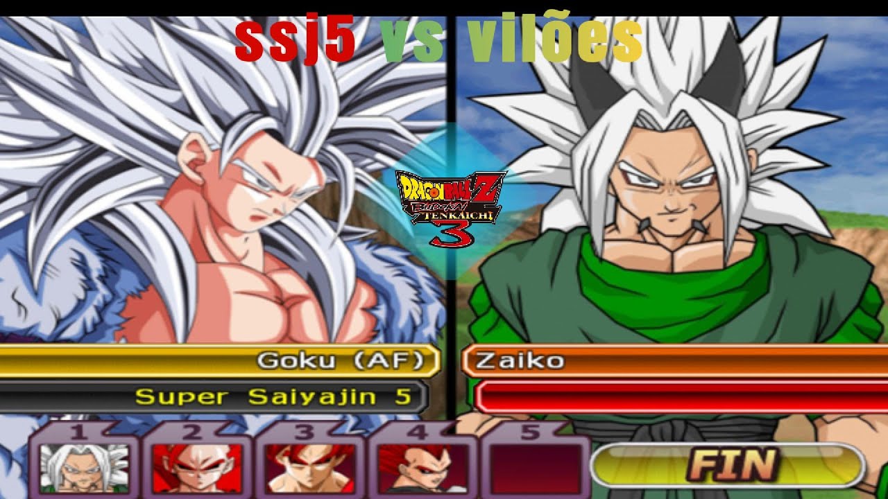 Goku SSJ5 no Seu Pico! Confronto ÉPICO Contra Super Vilões – DBZ BT3 AF