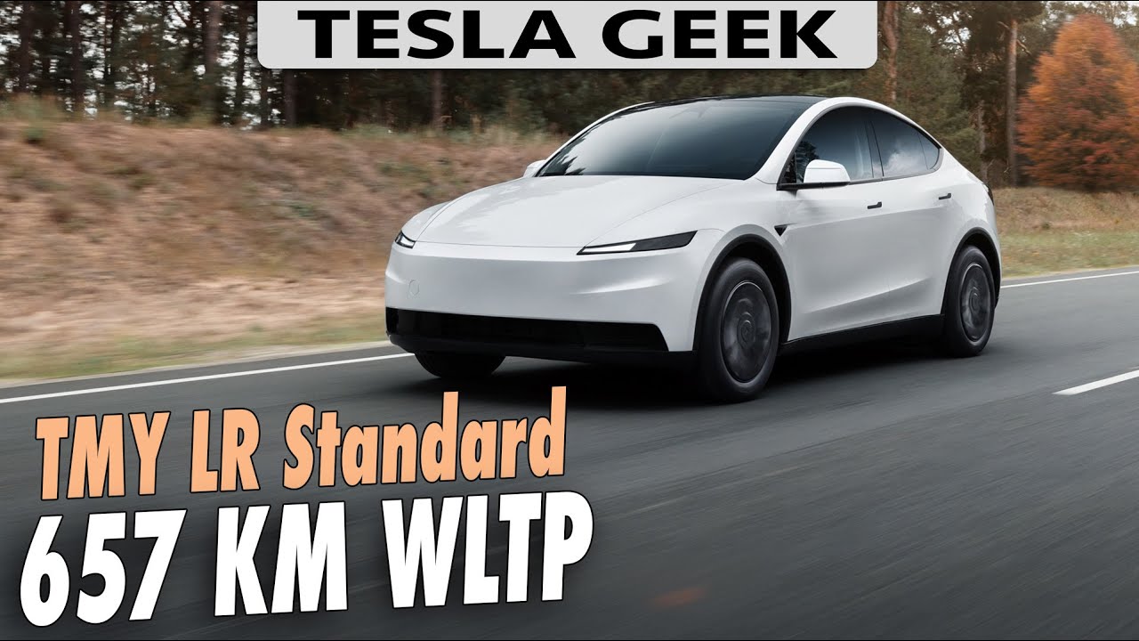 Nouveau Model Y Standard LR : 657 KM WLTP !
