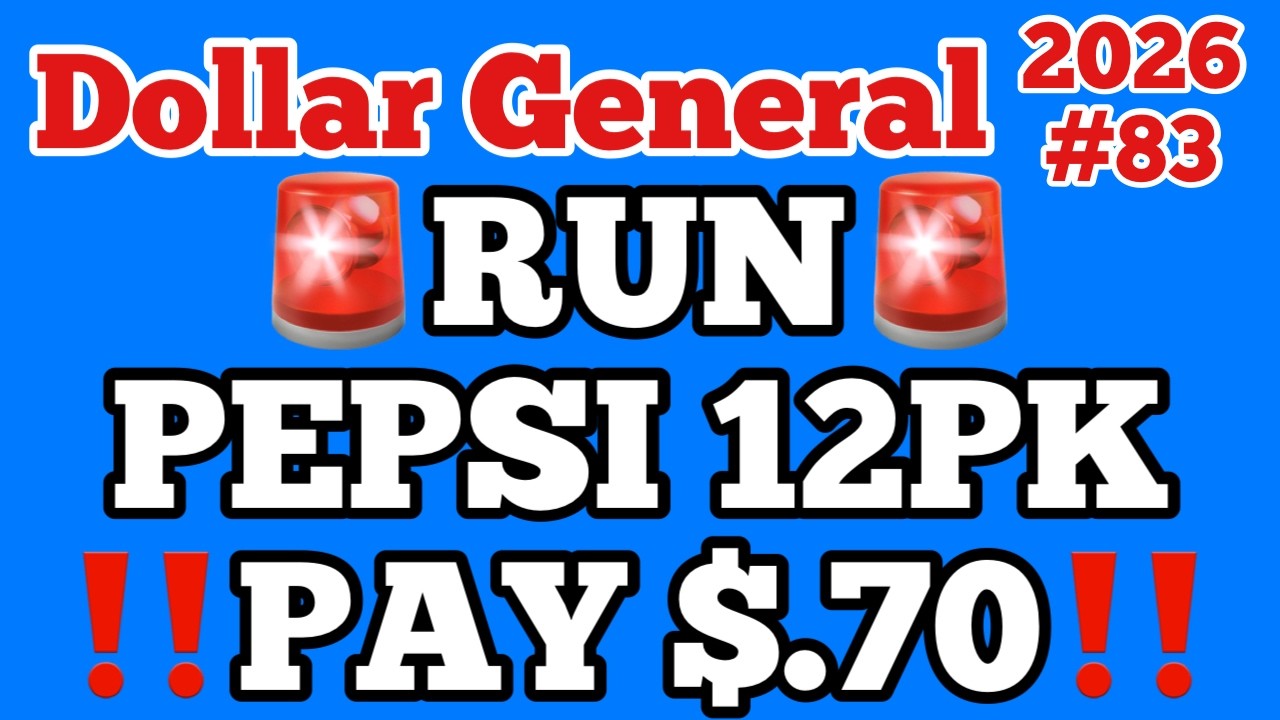 2026#83🚨🚨Купоны Dollar General🚨Спешите‼️PEPSI 12 шт. по 0,70 доллара за штуку‼️Только сегодня‼️Об...
