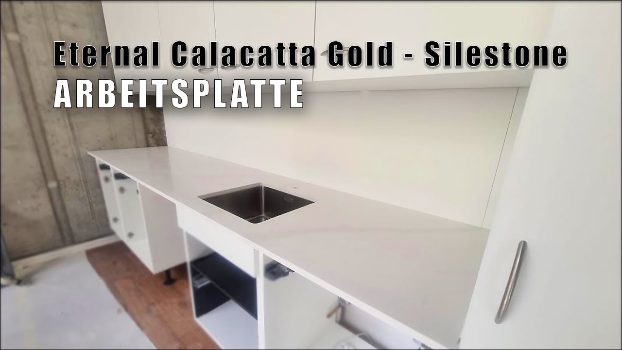 Berlin Eternal Calacatta Gold Silestone Arbeitsplatte