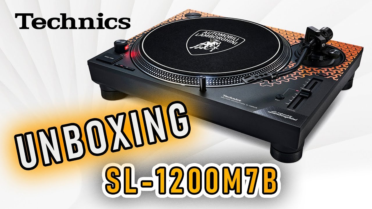 Technics - SL-1200M7B (Lamborgnini / Orange) | Unboxing | Sound Gallery
