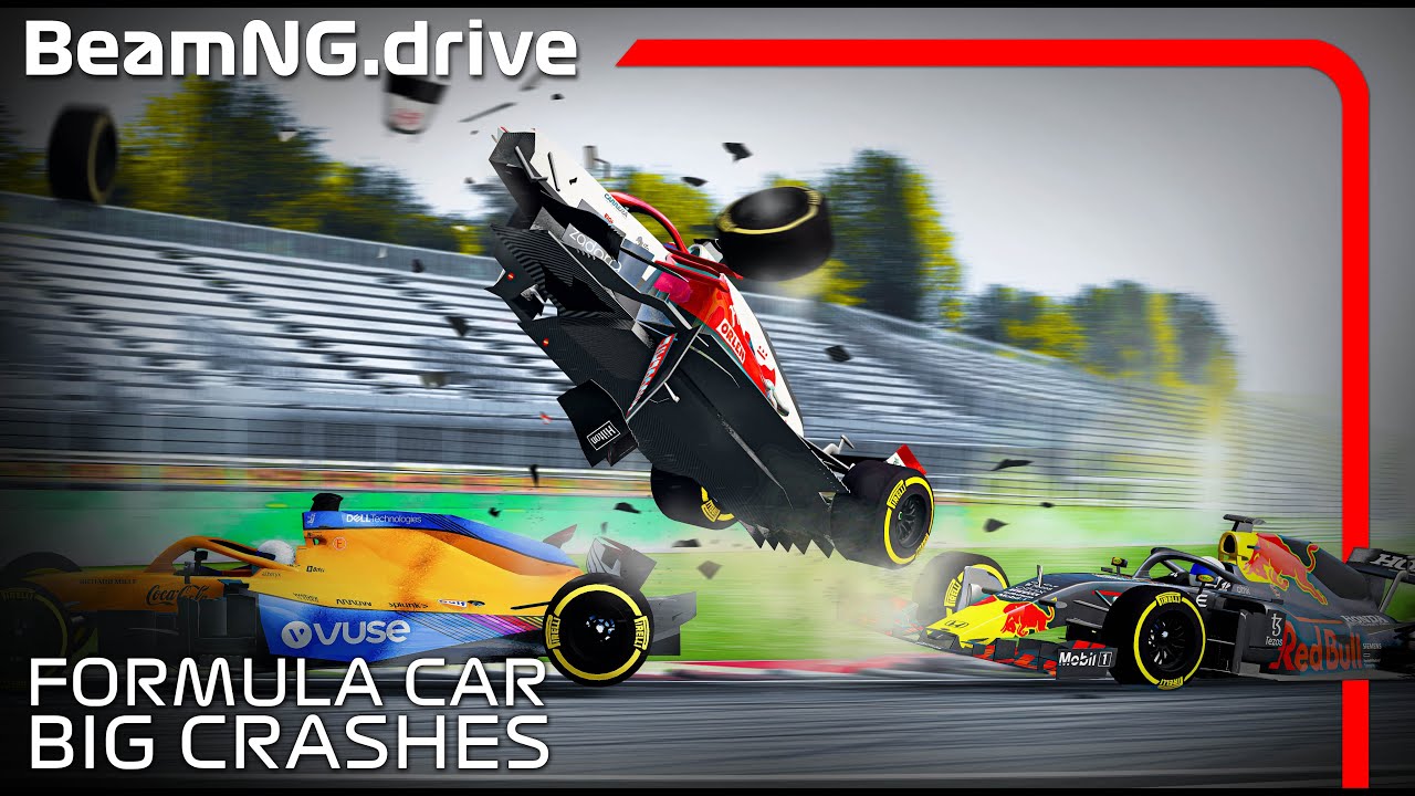 Formula Car BIG CRASHES #7 | BeamNG.drive | F1-F2 MOD