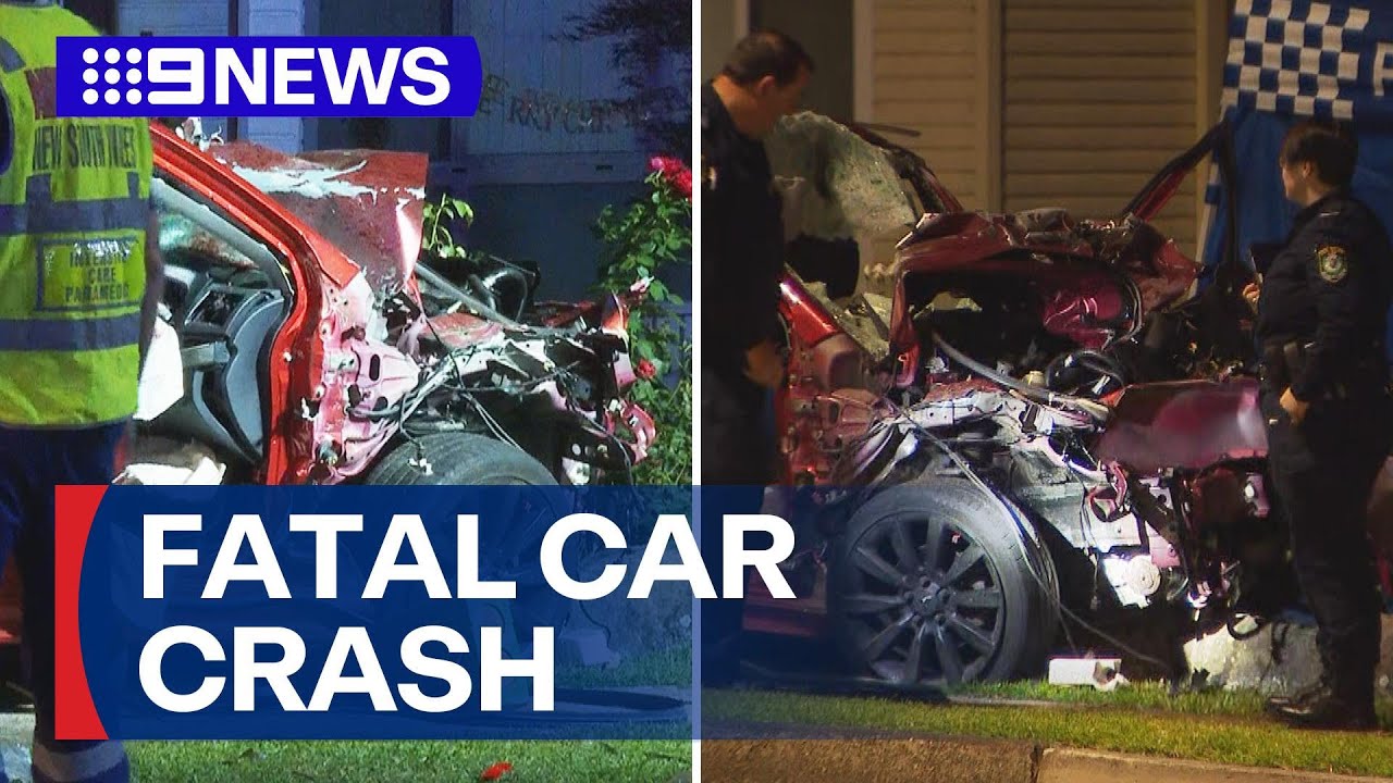 Locals confronted with horrific scene after fatal collision ends in front yard | 9 News Australia