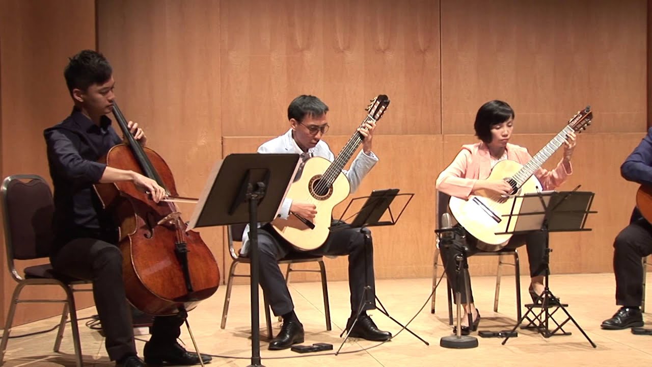 Adeus for Cello & Guitar Quartet by Sebastien Vachez