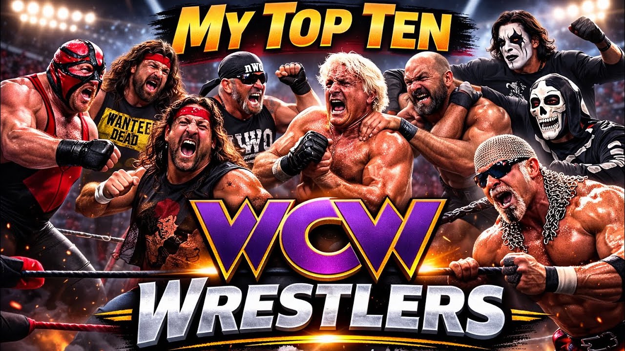 My Top Ten WCW Wrestlers VR @raza_is_retro 