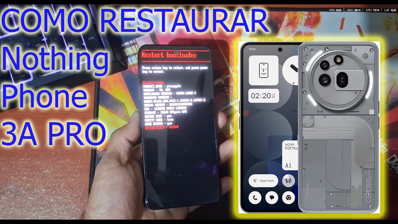 COMO FAZER HARD RESET NO NOTHING PHONE 3A PRO (Restaurar aos padrões de fábrica) 2026