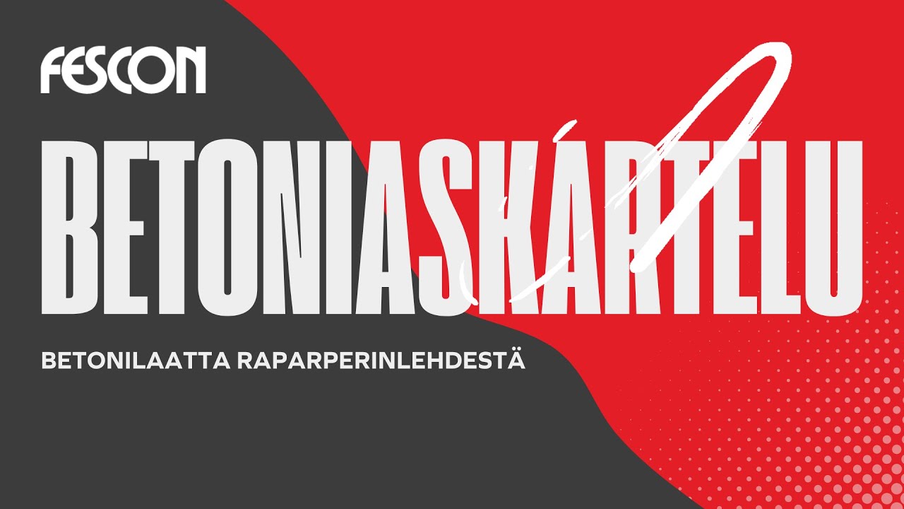 Betoniaskartelu - betonilaatta raparperinlehdestä