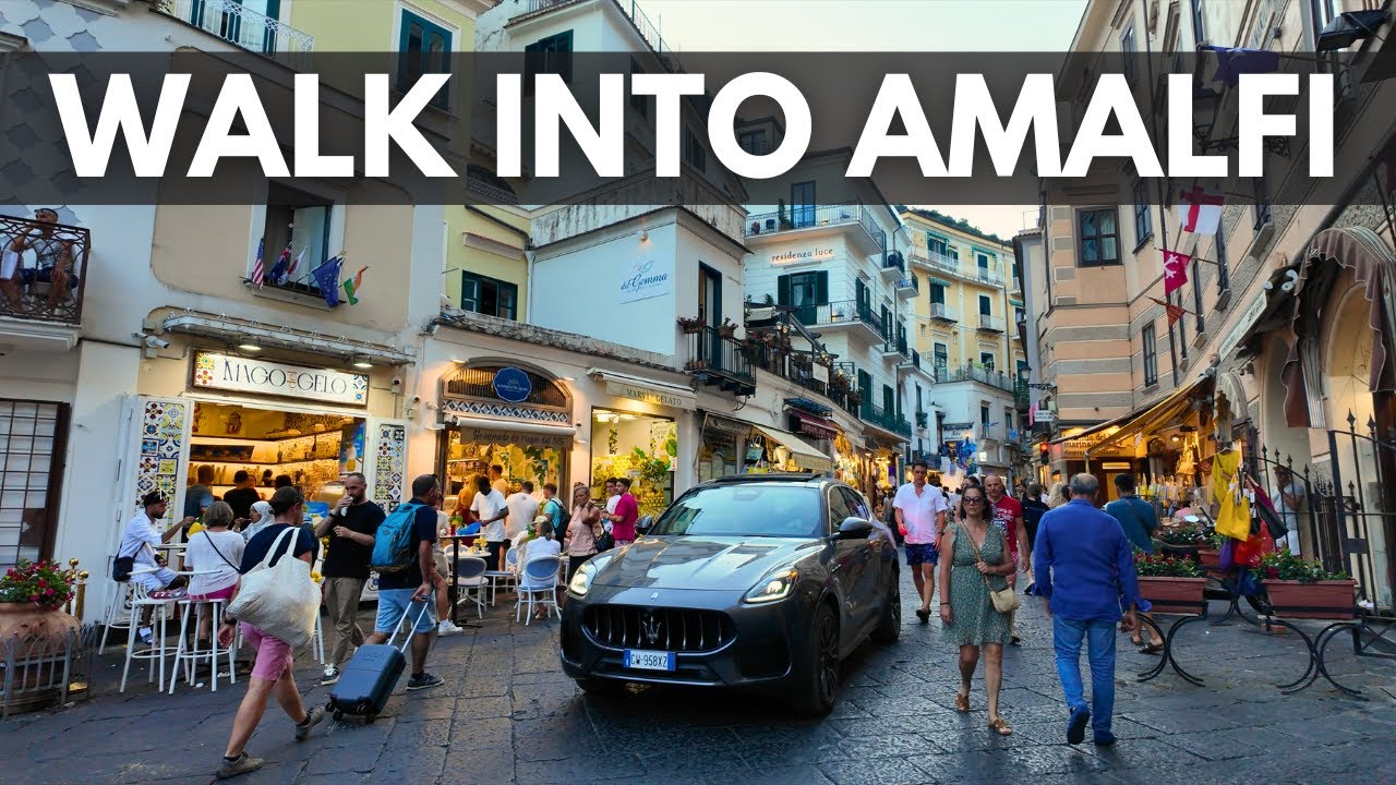 Virtual Walk from Una Villa (Amalfi) to Amalfi Town Centre (Piazza Duomo)