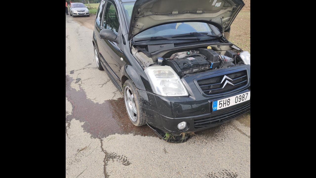 CITROËN C2 VTS HILLCLIMB CRASH - How not to steer