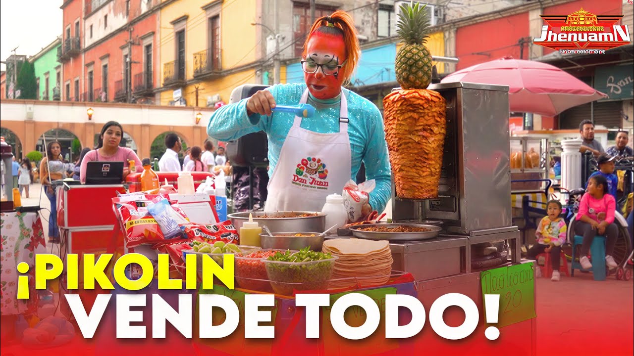 🚨ENCONTRAMOS a PIKOLIN VENDIENDO 🌮| EL MEJOR SHOW DE PAYASOS 🤣🤣| Pikolin Show  @Producciones Jhenuamn