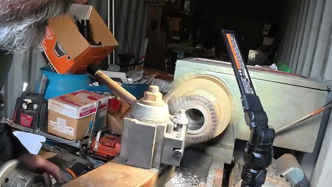 MOTORCYCLE CYLINDER BORING ON THE LATHE