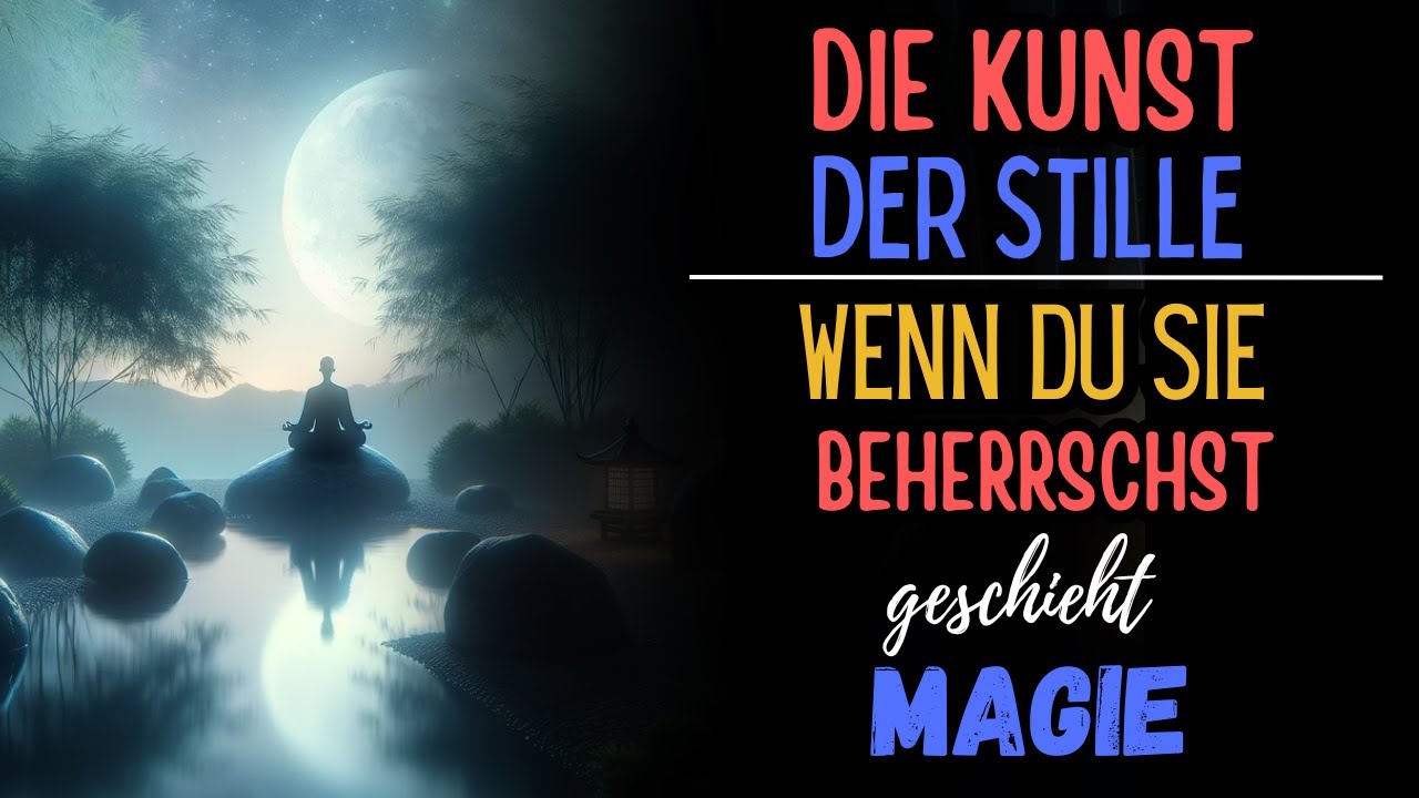 Die Kunst der Stille: Wenn du sie beherrschst, geschieht Magie