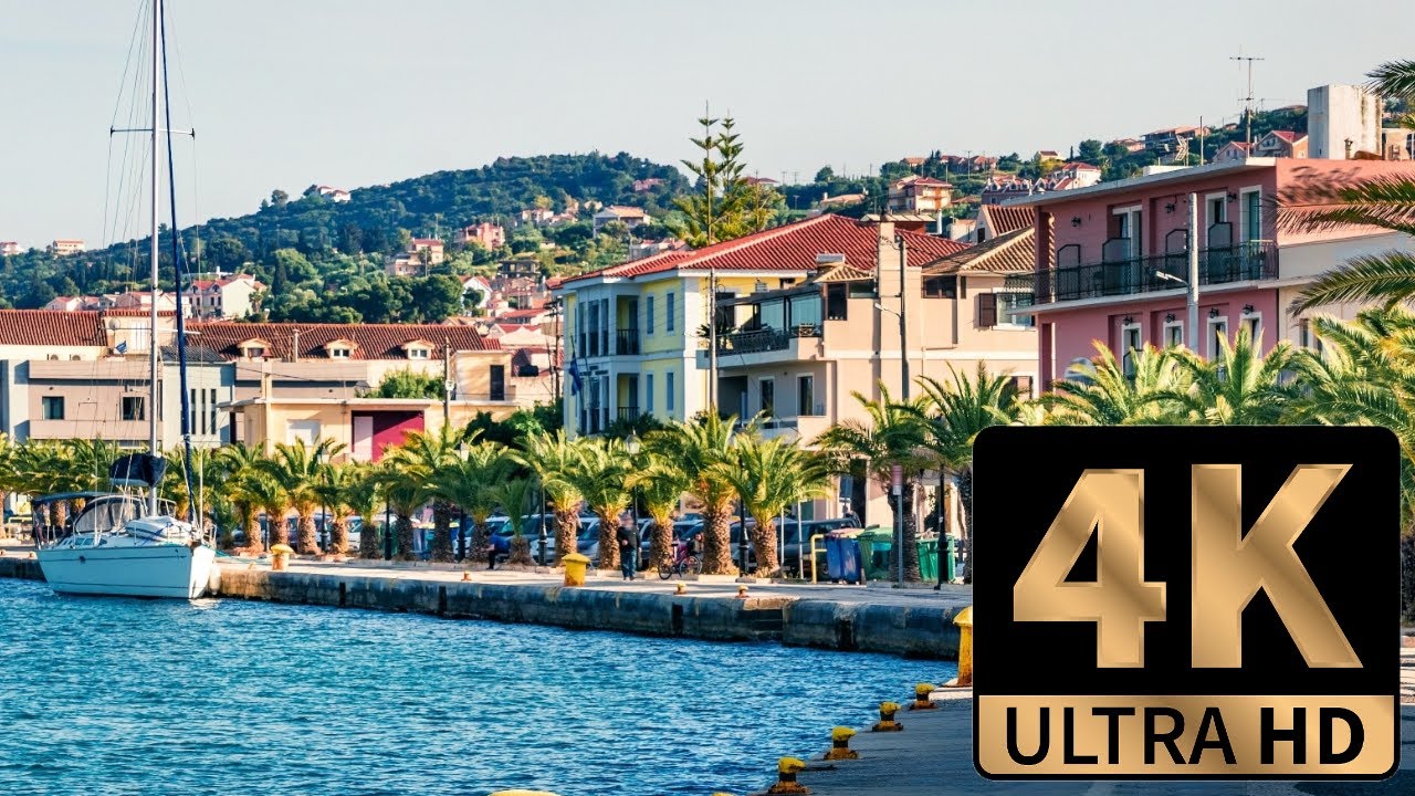 [4K] (Greece) A HOT Walk through Argostoli
