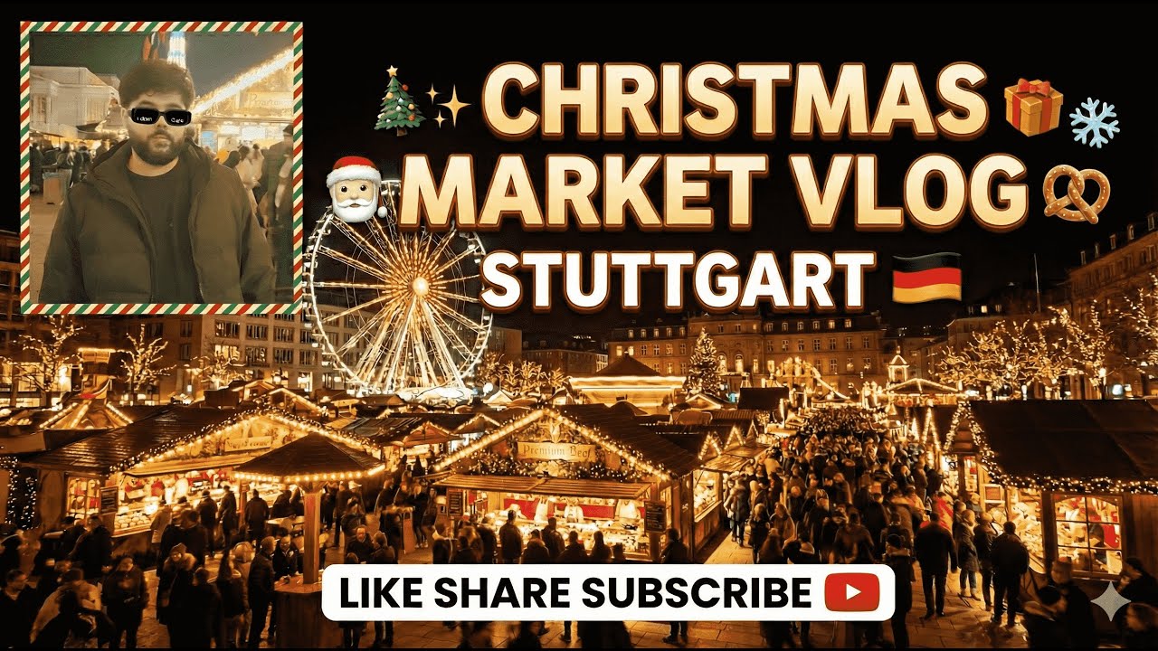 Stuttgart, Germany’s Most MAGICAL Christmas Market! (Hidden Gem) 🎄✨#Stuttgart #students #Vlog🇩🇪🎅🏻