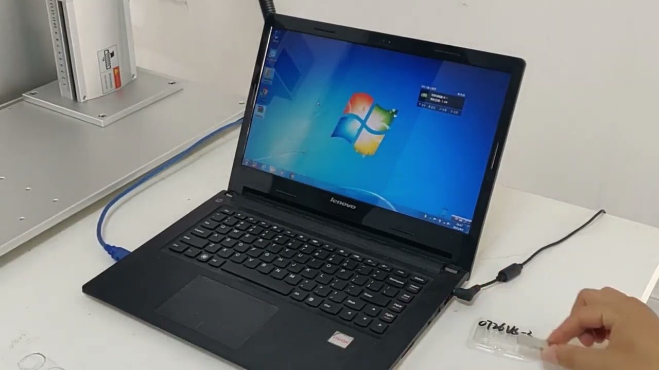 Galvo fiber laser 30w machine Ezcad2 software install USB driver