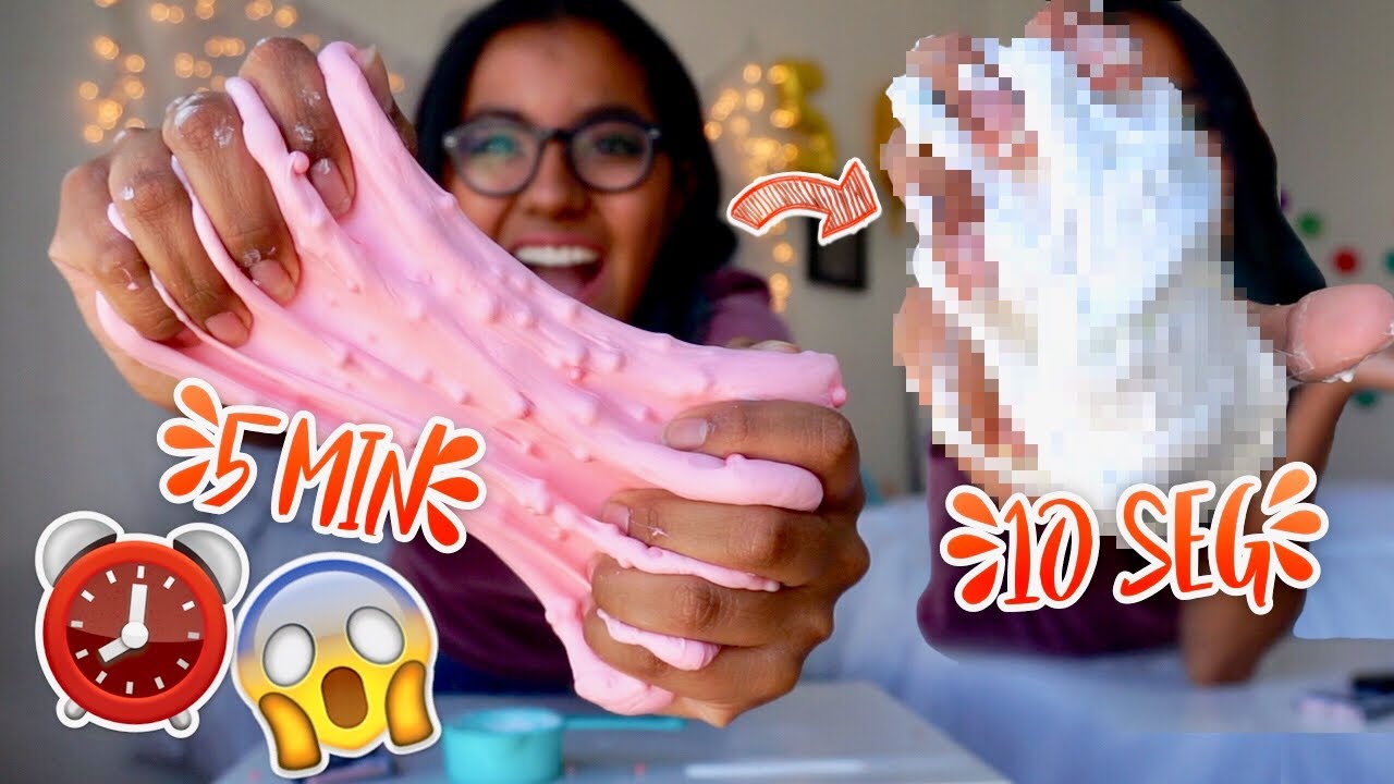 SLIME CONTRA RELOJ! Haciendo Slime MUY R&Aacute;PIDO CHALLENGE | Michmoon