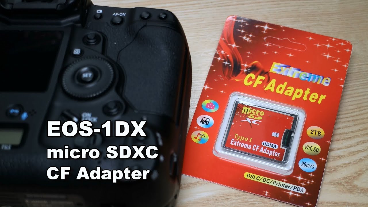 一眼レフカメラCanon EOS-1DXにmicroSDを「CFアダプター」で使ってみる件