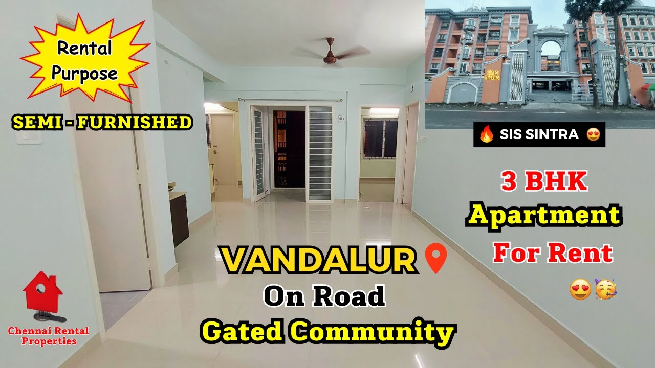 On Road😮Apartment 2BHK Flats 🚩 For Rent In Chennai - Vandalur | Bachelors and Family Stay🥳
