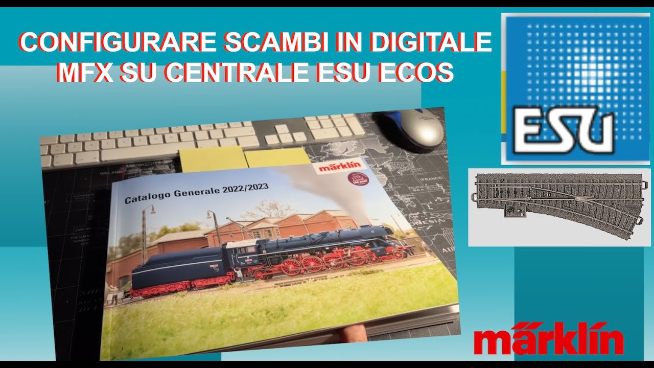 MARKLIN SCAMBI BINARIO C con la ESU ECOS