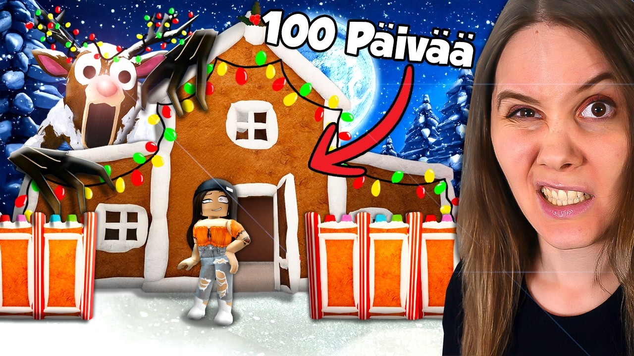 99 Yötä Metsässä, Mut SELVIYDYIN 100 YÖTÄ PIPARKAKKUTALOSSA! (paras AFK base) #22