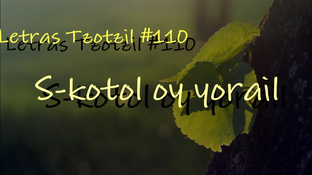 Marcelino y Rosy Jiménez - S-kotol oy yorail / Letras Tzotzil #110