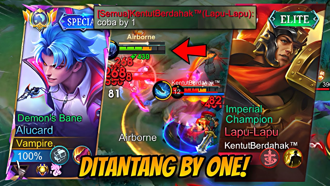 LAPU-LAPU NANTANG BY ONE! ALUCARD TERIMA & LANGSUNG TERDIAM 🔥 | MLBB