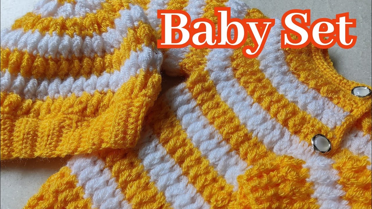 Crochet Baby Cap and Sweater in Hindi