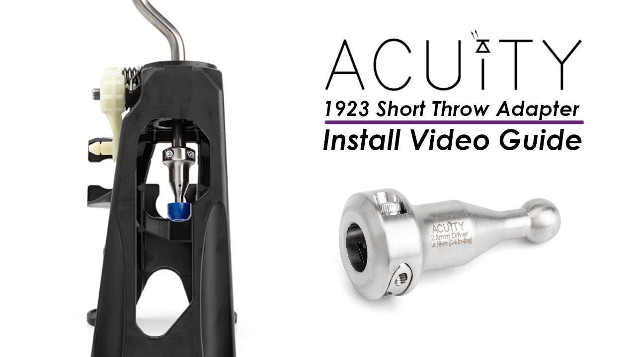 ACUITY 1923 Short Throw Adapter Install Video Guide (10th Gen Honda Civic 6 m/t)